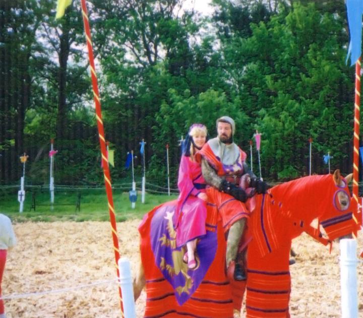 Richard and Sue Jousting during the Eighties Richard and Sue Jousting during the Eighties